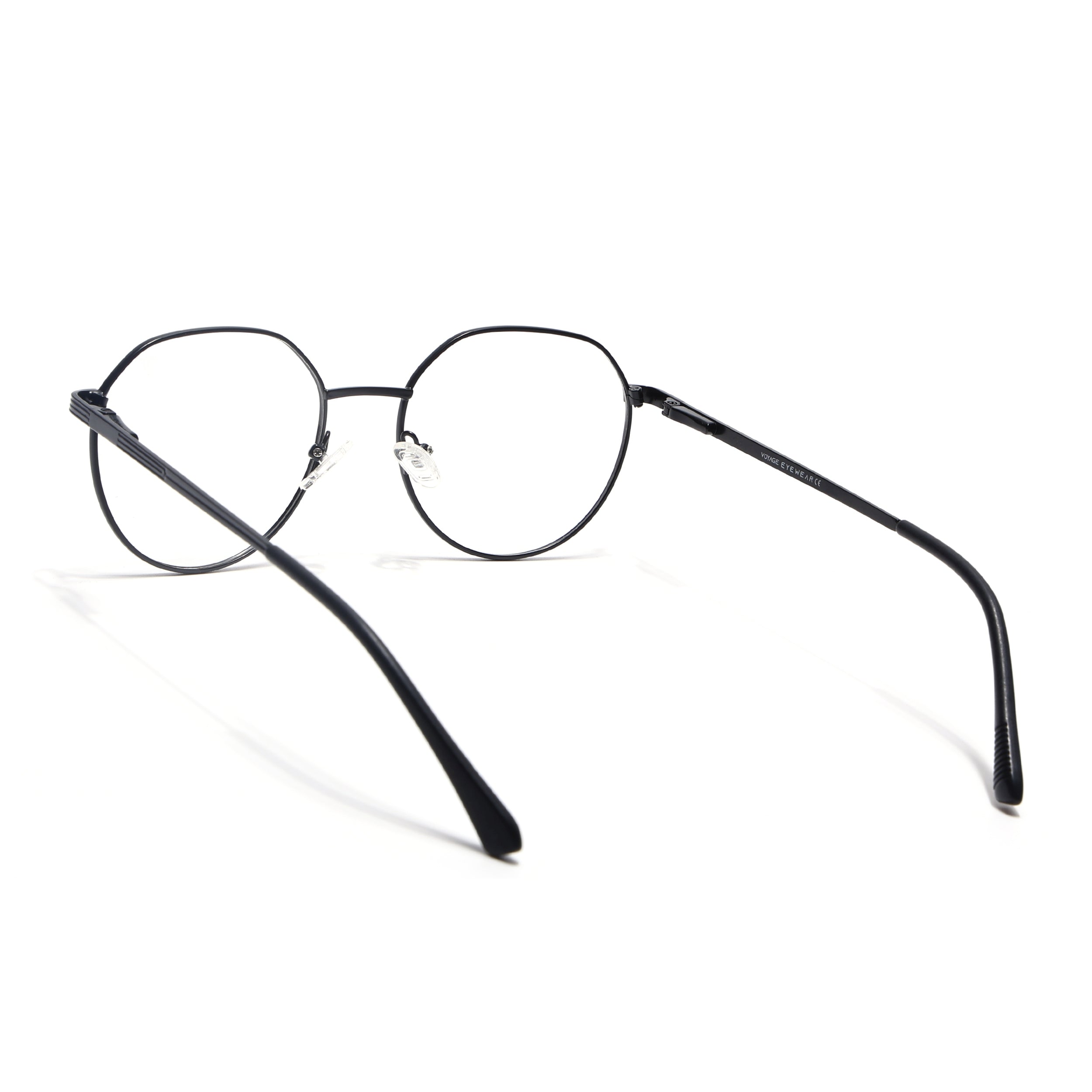 Voyage Metal Master Matt Black Round Eyeglasses for Men & Women (VG006MG5032-C1)