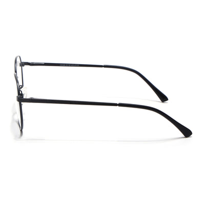 Voyage Metal Master Matt Black Round Eyeglasses for Men & Women (VG006MG5032-C1)