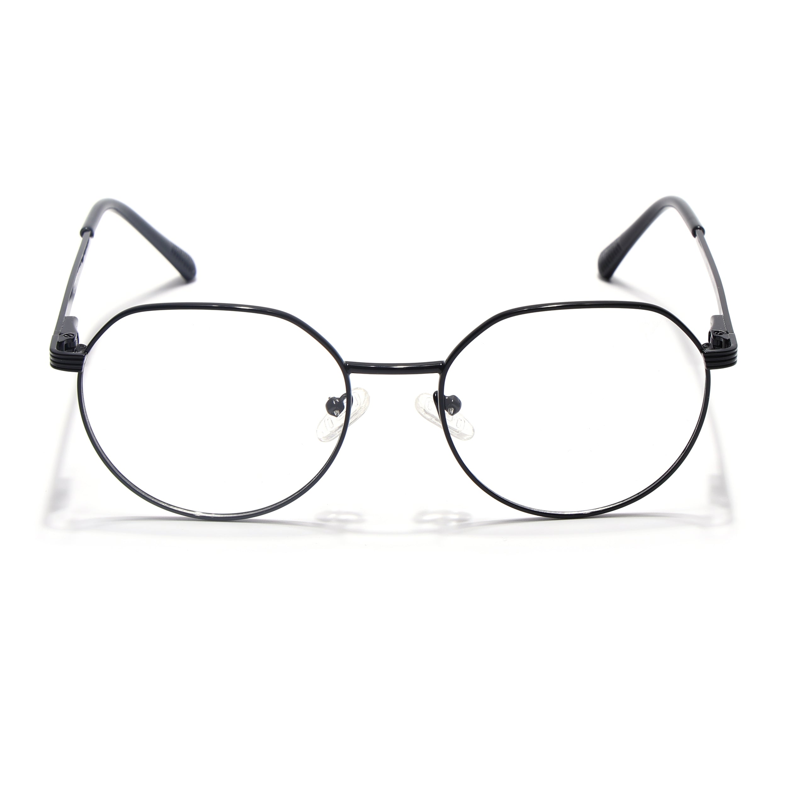 Voyage Metal Master Shine Black Round Eyeglasses for Men & Women (VG006MG5033-C2)