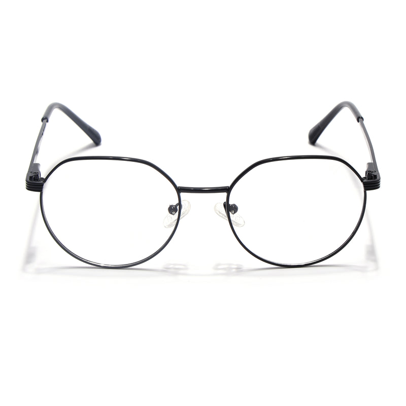 Voyage Metal Master Shine Black Round Eyeglasses for Men & Women (VG006MG5033-C2)