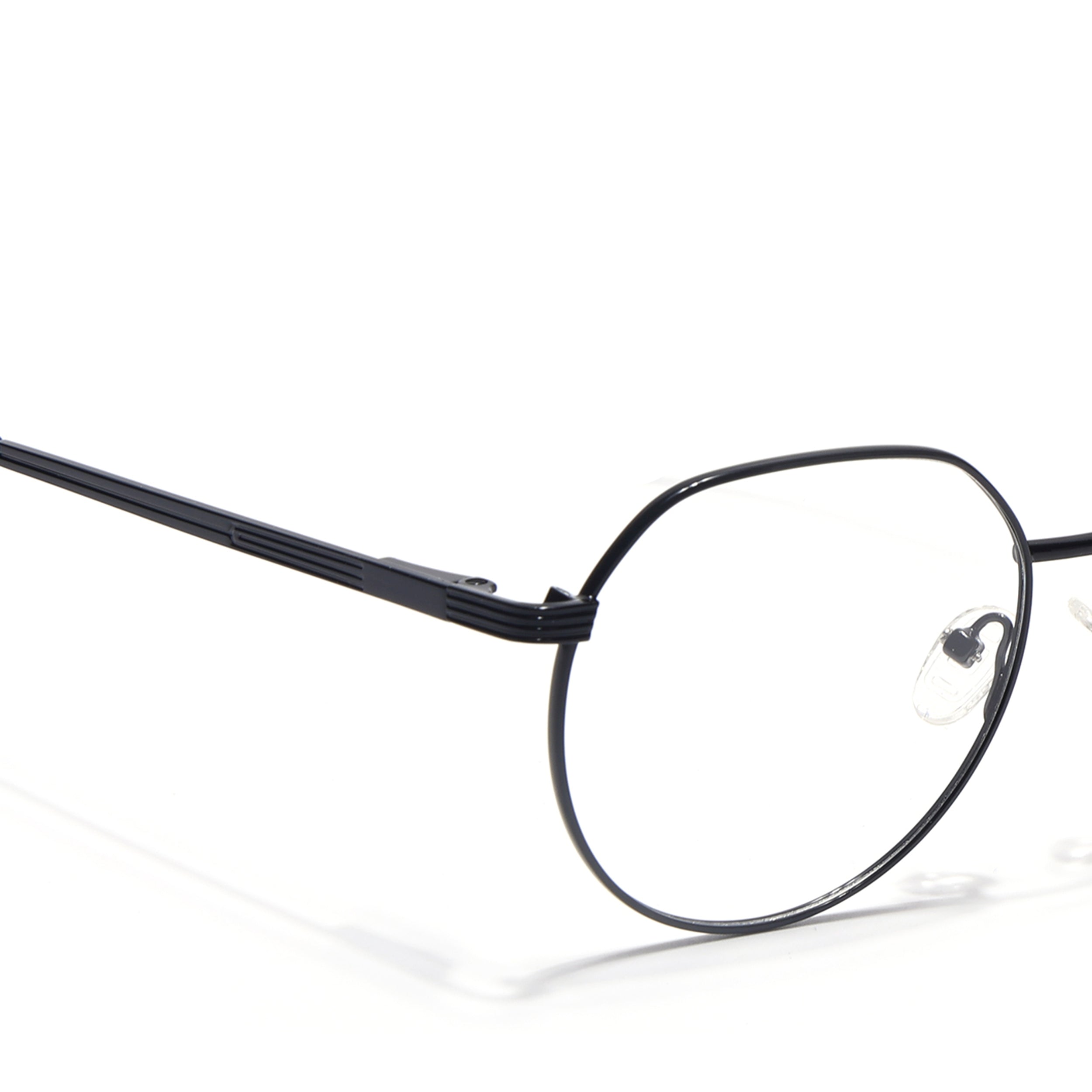 Voyage Metal Master Shine Black Round Eyeglasses for Men & Women (VG006MG5033-C2)