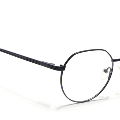 Voyage Metal Master Shine Black Round Eyeglasses for Men & Women (VG006MG5033-C2)