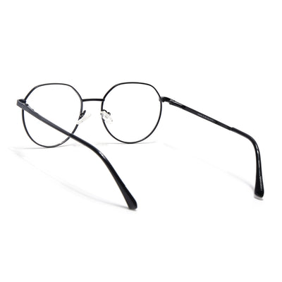 Voyage Metal Master Shine Black Round Eyeglasses for Men & Women (VG006MG5033-C2)