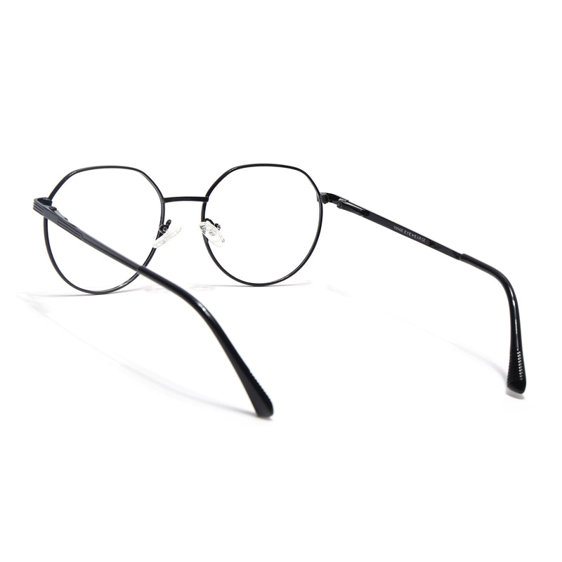 Voyage Metal Master Shine Black Round Eyeglasses for Men & Women (VG006MG5033-C2)