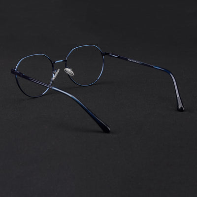 Voyage Metal Master Blue Round Eyeglasses for Men & Women (VG006MG5035-C4)