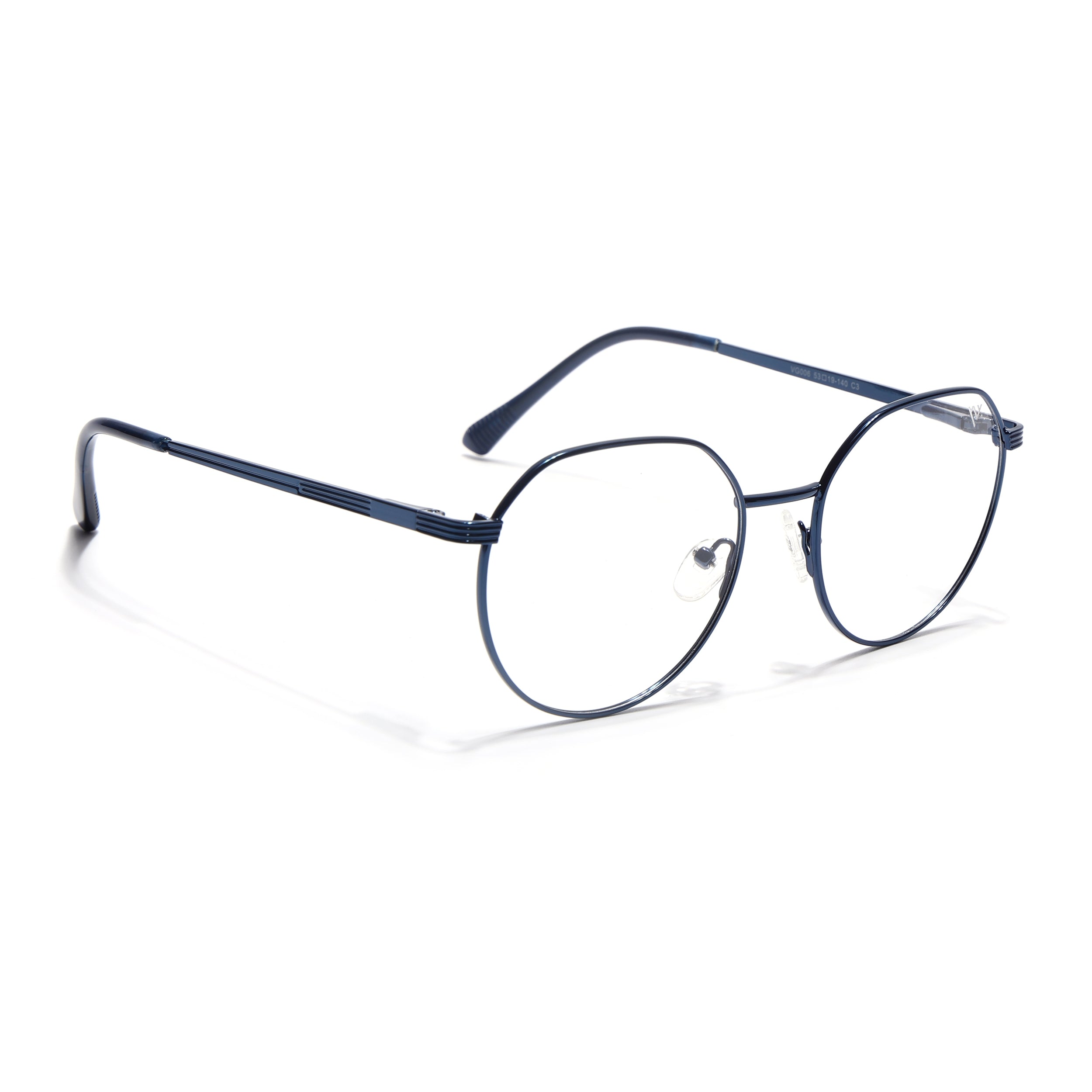 Voyage Metal Master Blue Round Eyeglasses for Men & Women (VG006MG5035-C4)
