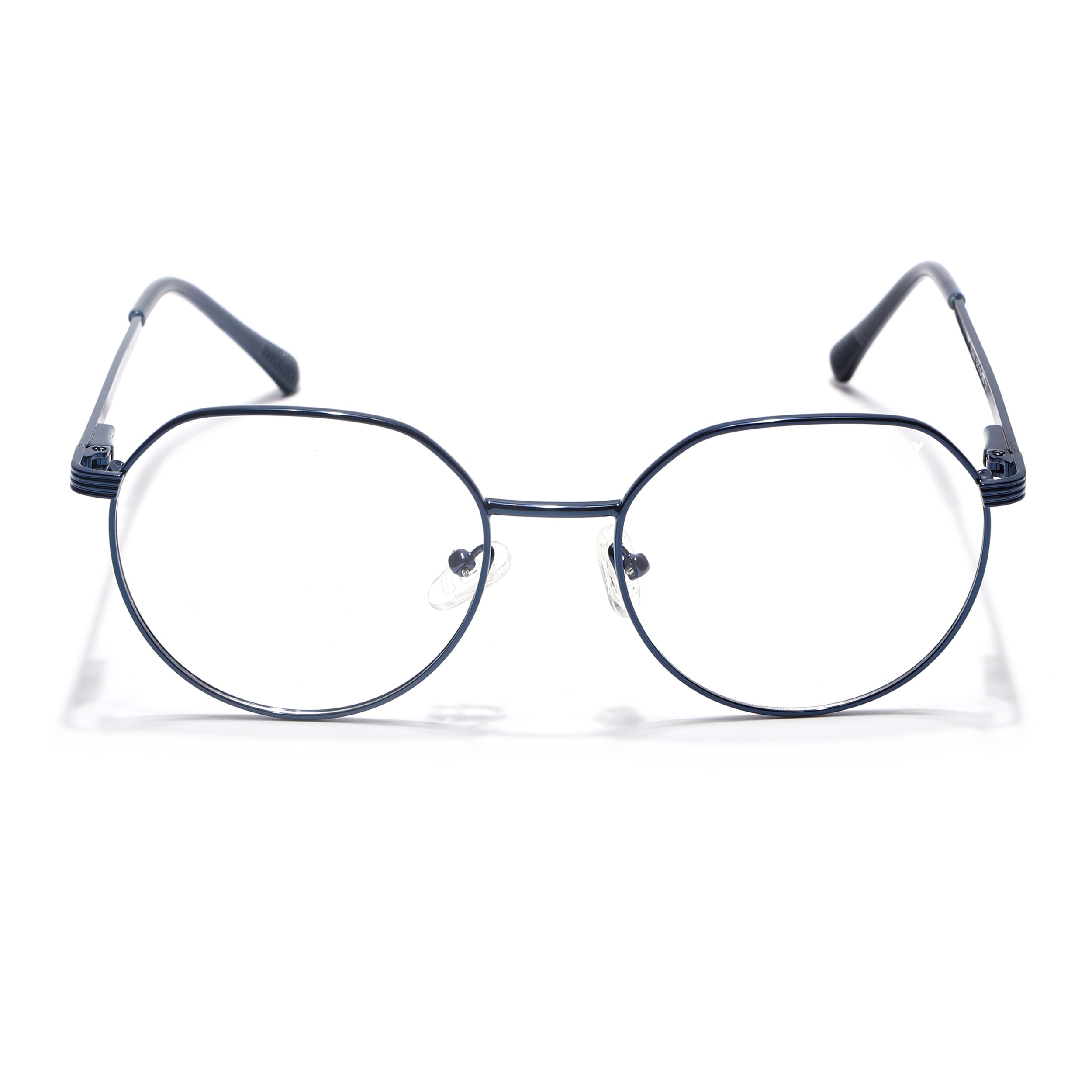 Voyage Metal Master Blue Round Eyeglasses for Men & Women (VG006MG5035-C4)