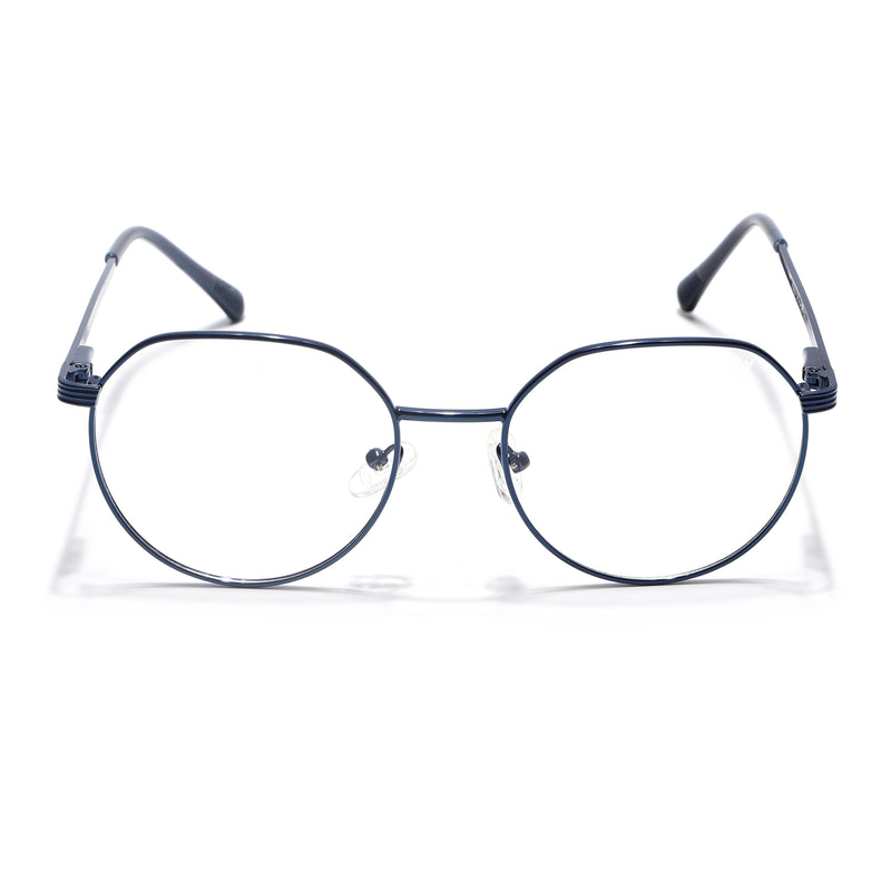 Voyage Metal Master Blue Round Eyeglasses for Men & Women (VG006MG5035-C4)