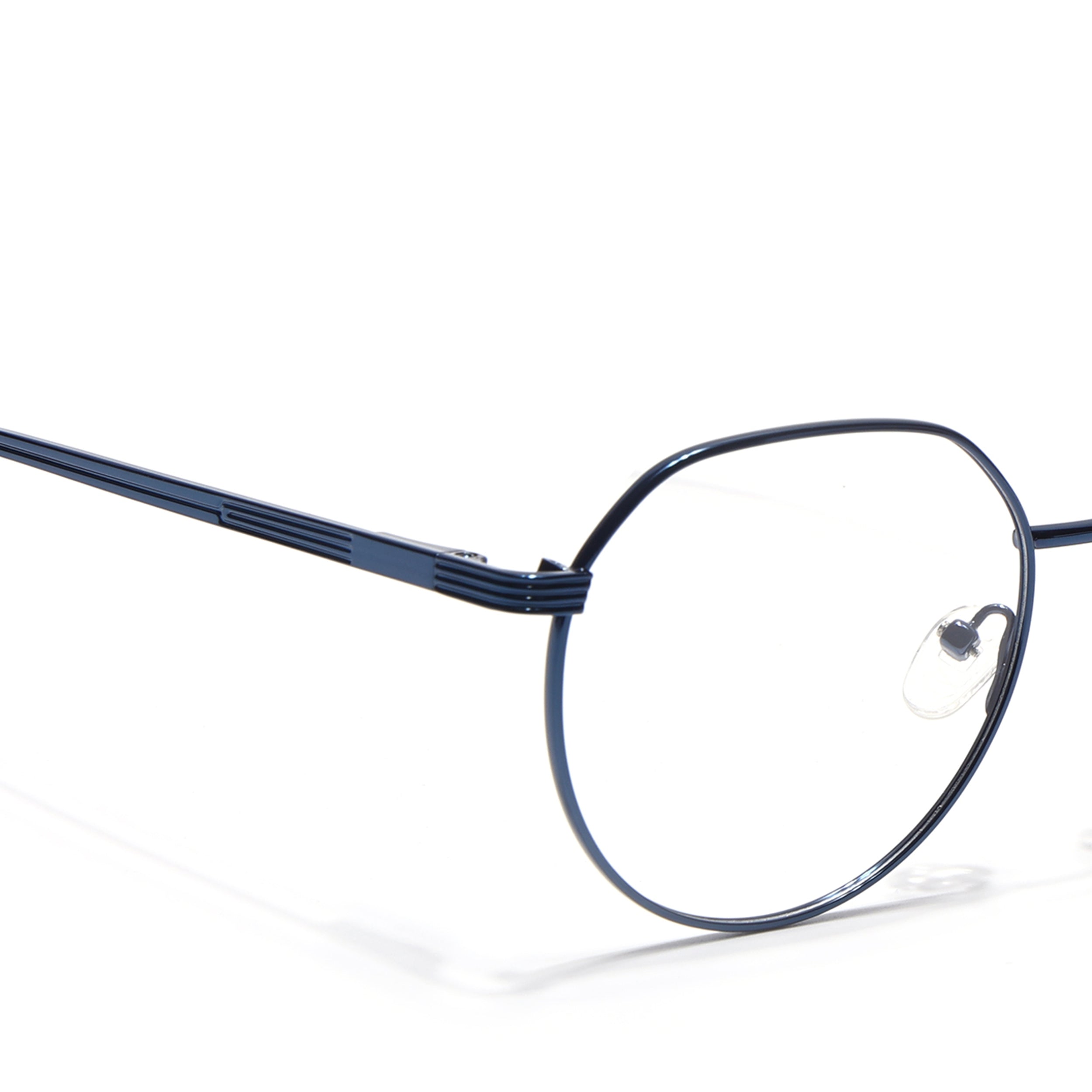 Voyage Metal Master Blue Round Eyeglasses for Men & Women (VG006MG5035-C4)
