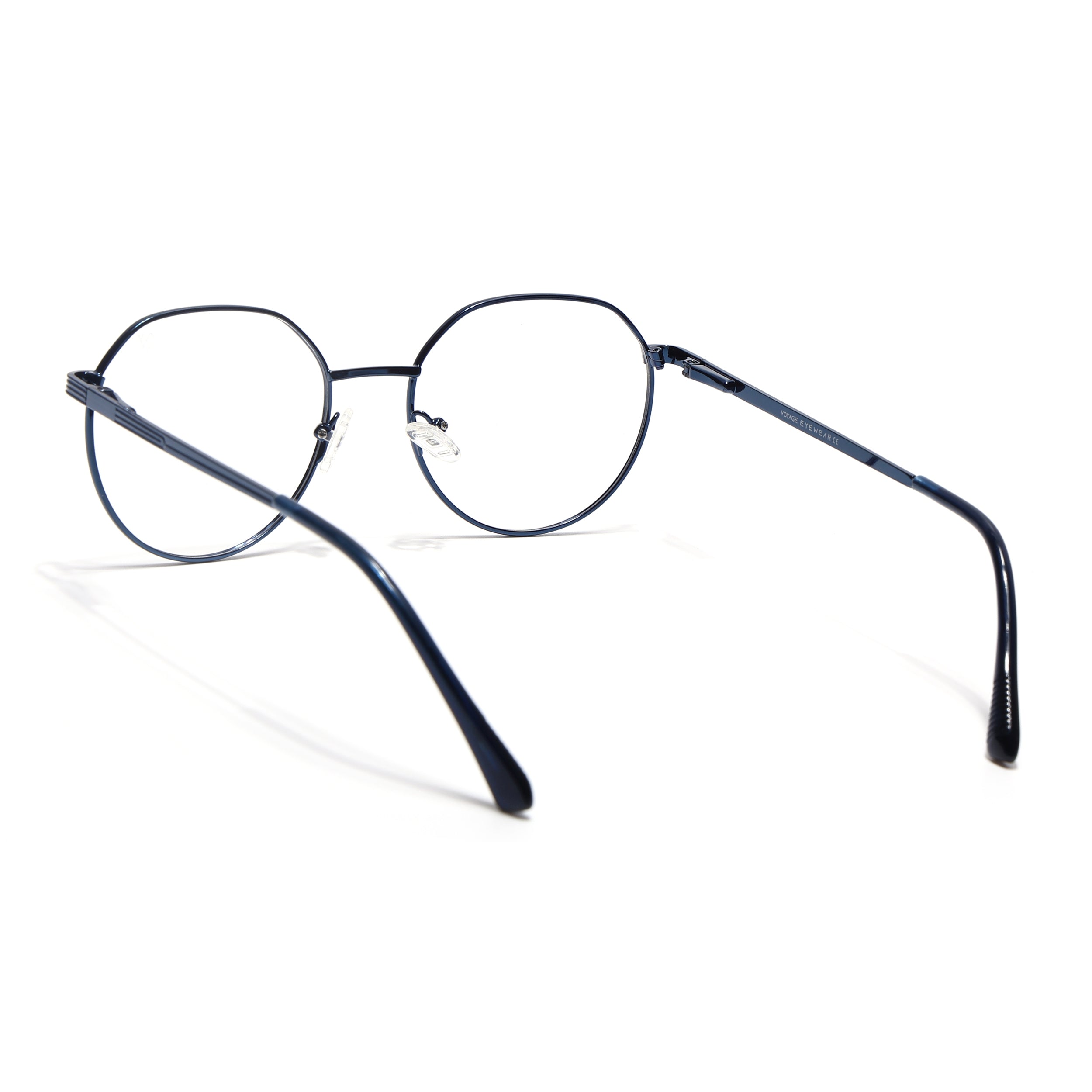 Voyage Metal Master Blue Round Eyeglasses for Men & Women (VG006MG5035-C4)