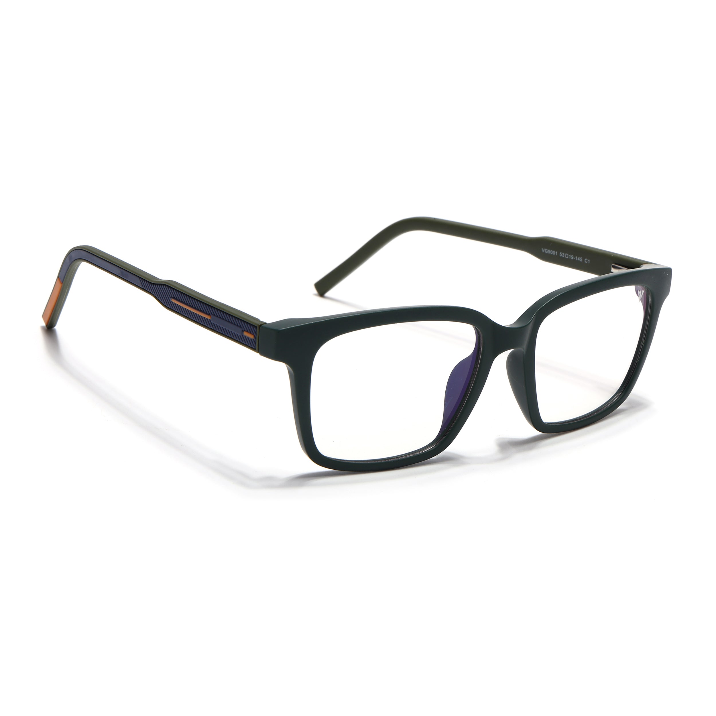 Voyage Rush Green Square Eyeglasses for Men & Women (VG9001MG5409-C1)