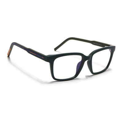Voyage Rush Green Square Eyeglasses for Men & Women (VG9001MG5409-C1)