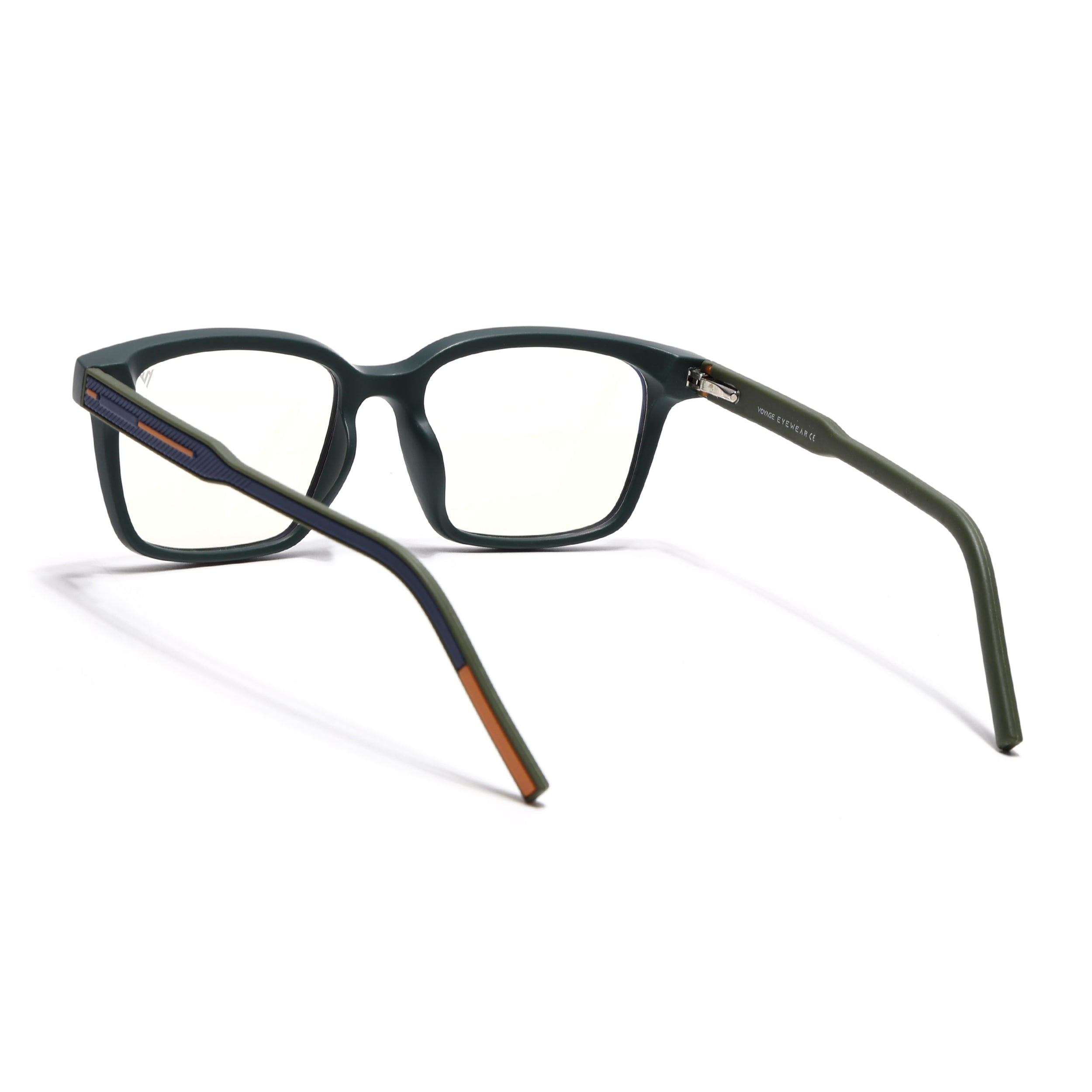 Voyage Rush Green Square Eyeglasses for Men & Women (VG9001MG5409-C1)