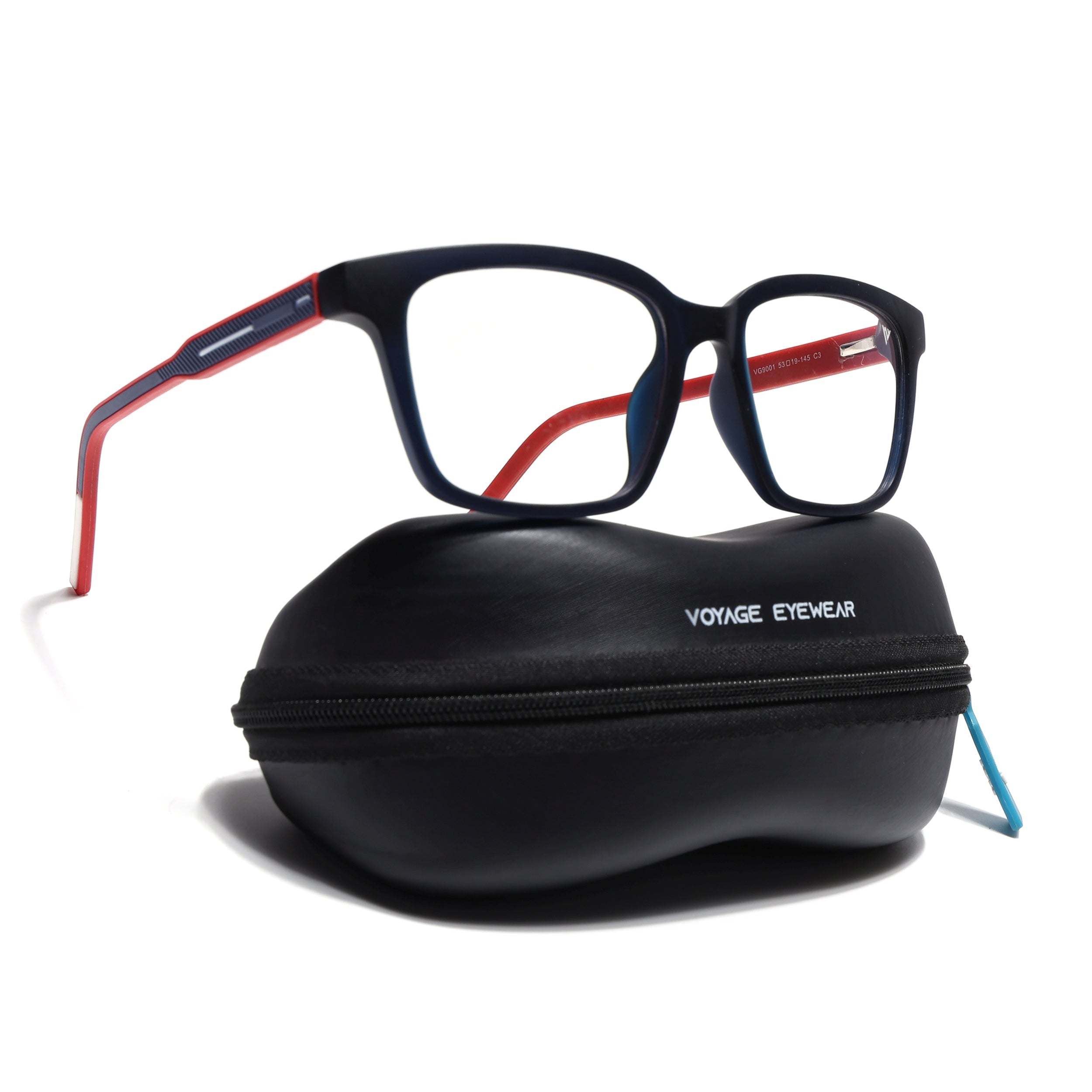 Voyage Rush Black Square Eyeglasses for Men & Women (VG9001MG5411-C3)