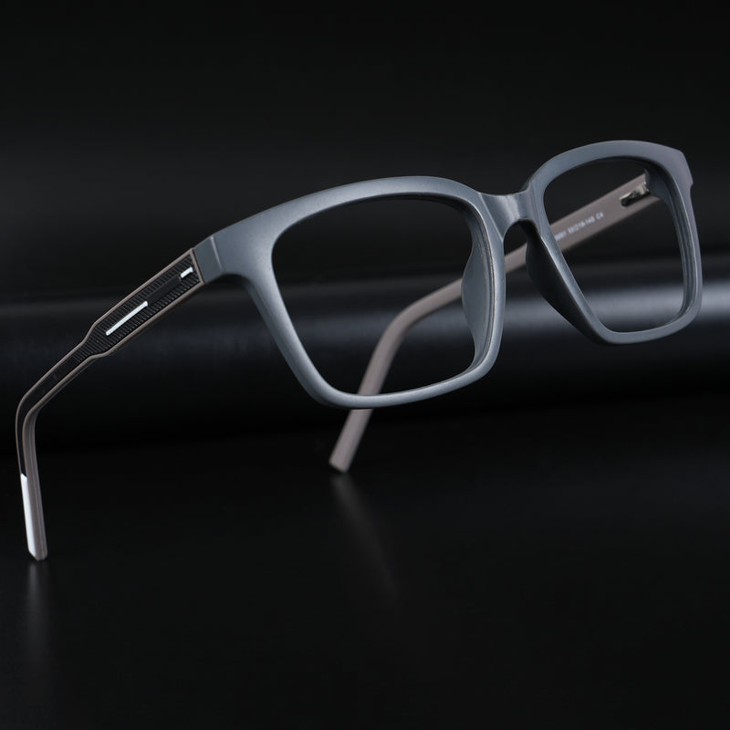 Voyage Rush Grey Square Eyeglasses for Men & Women (VG9001MG5412-C4)