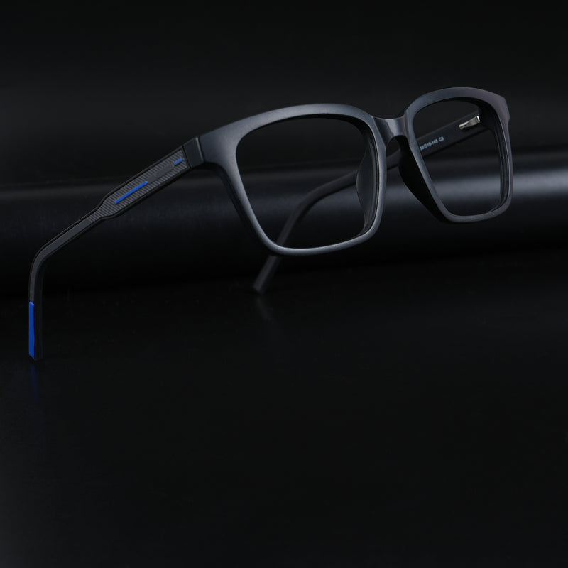 Voyage Rush Black Square Eyeglasses for Men & Women (VG9001MG5413-C5)