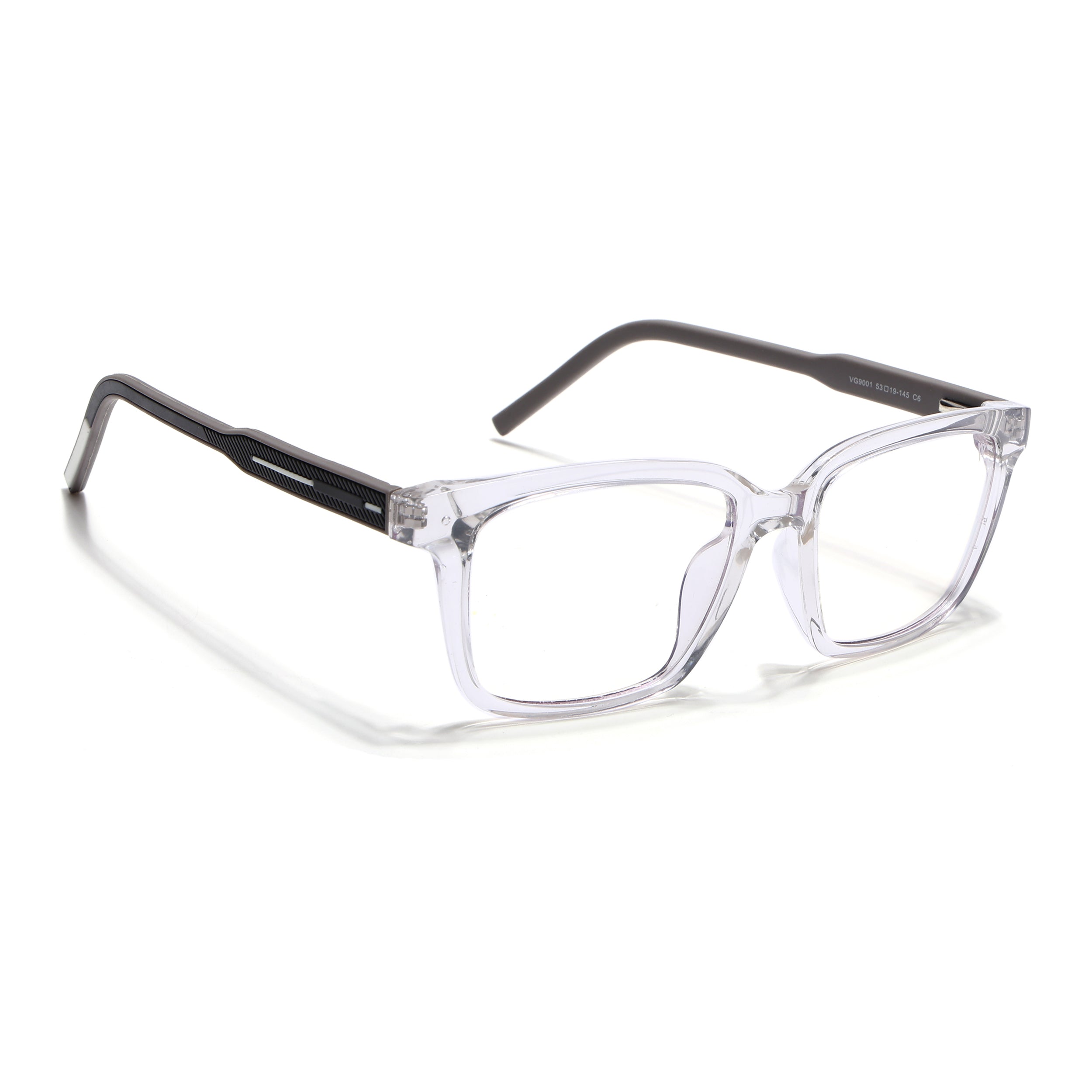 Voyage Rush Transparent Square Eyeglasses for Men & Women (VG9001MG5414-C6)