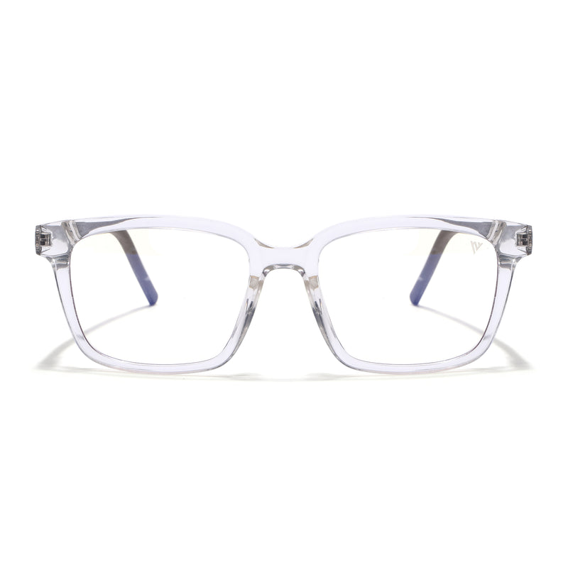 Voyage Rush Transparent Square Eyeglasses for Men & Women (VG9001MG5414-C6)