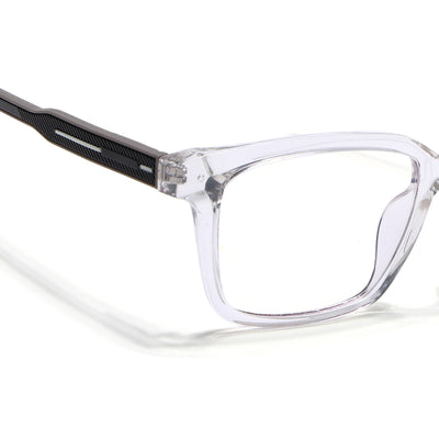 Voyage Rush Transparent Square Eyeglasses for Men & Women (VG9001MG5414-C6)