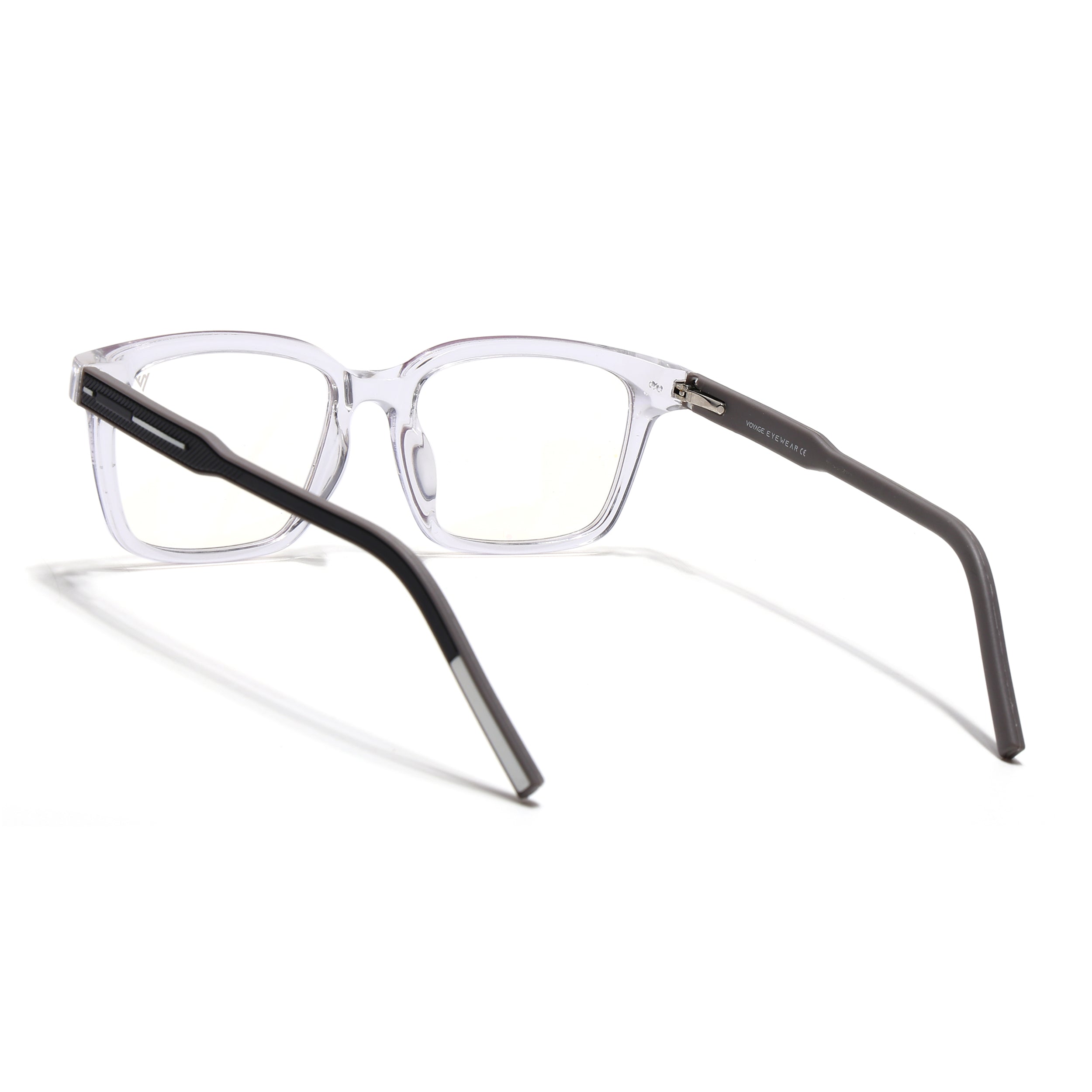 Voyage Rush Transparent Square Eyeglasses for Men & Women (VG9001MG5414-C6)