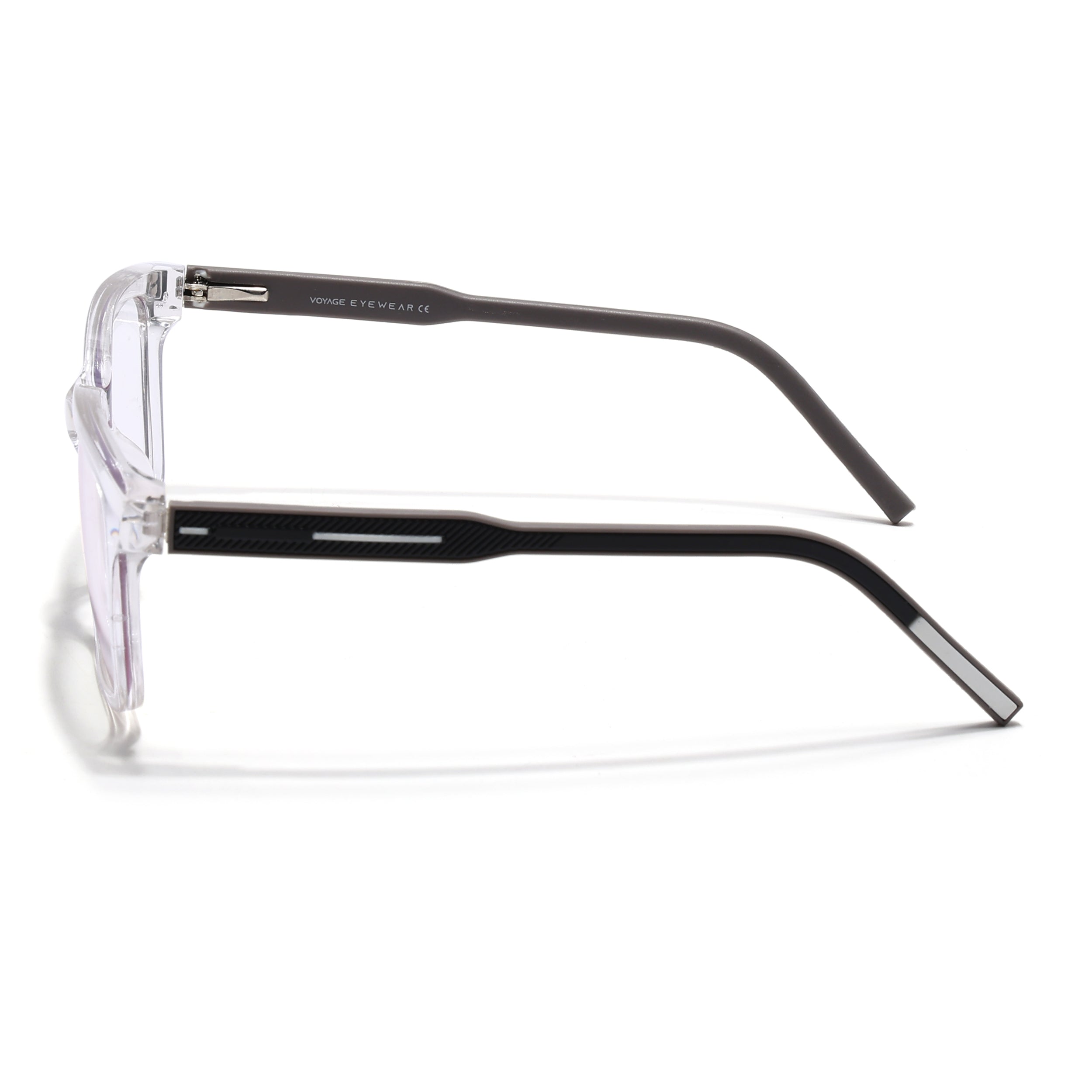 Voyage Rush Transparent Square Eyeglasses for Men & Women (VG9001MG5414-C6)