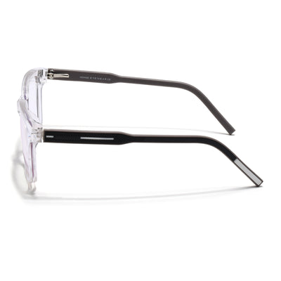 Voyage Rush Transparent Square Eyeglasses for Men & Women (VG9001MG5414-C6)