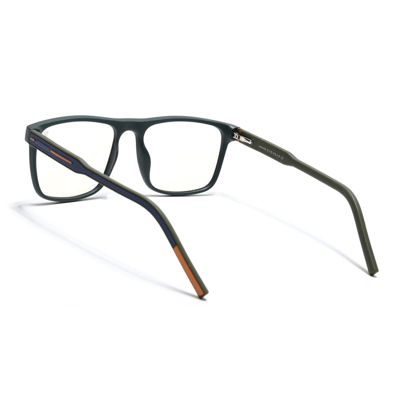 Voyage Rush Green Square Eyeglasses for Men & Women (VG9002MG5415-C1)