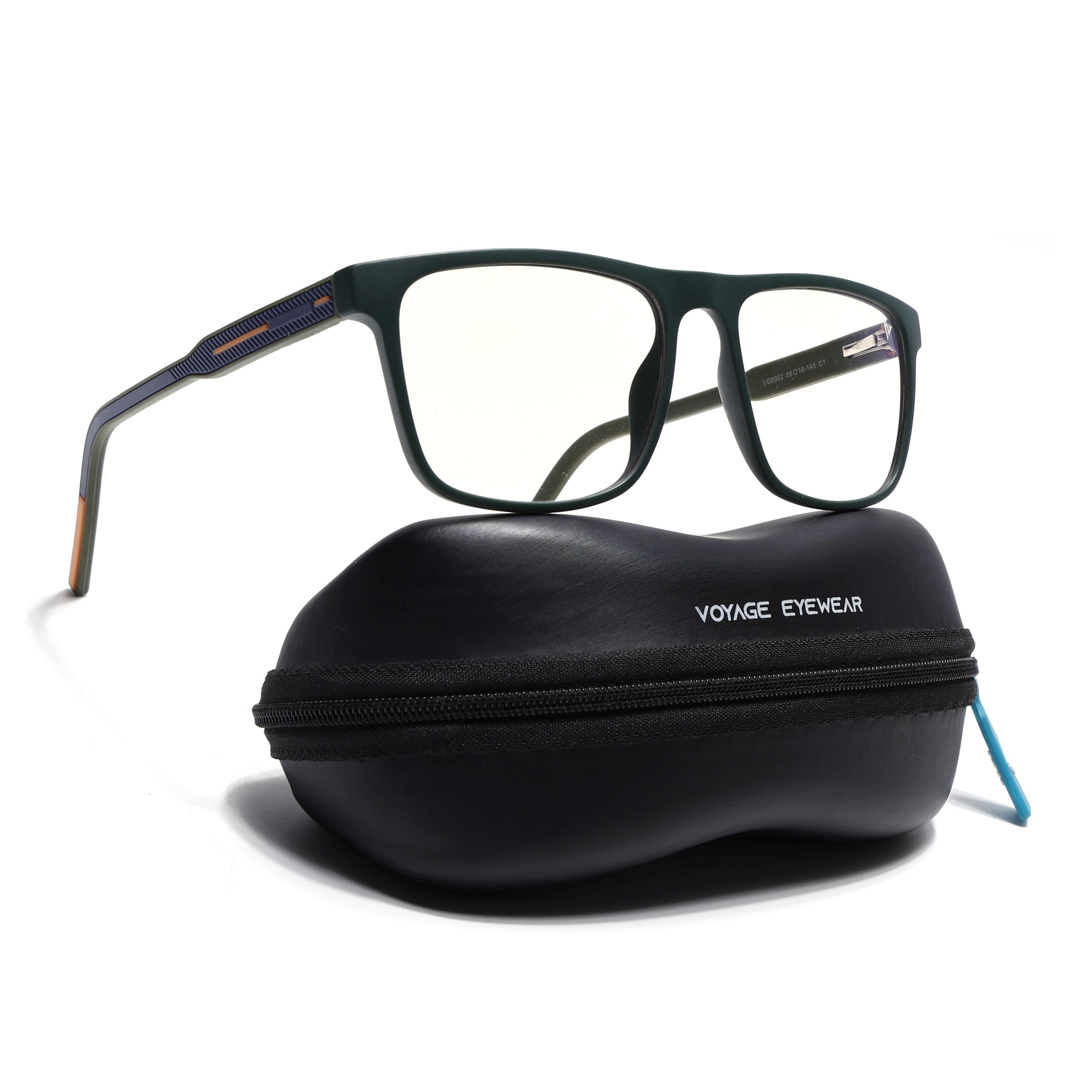 Voyage Rush Green Square Eyeglasses for Men & Women (VG9002MG5415-C1)