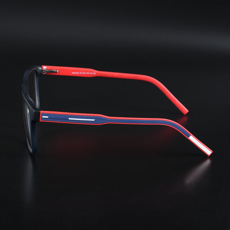 Voyage Rush Black Square Eyeglasses for Men & Women (VG9002MG5417-C3)