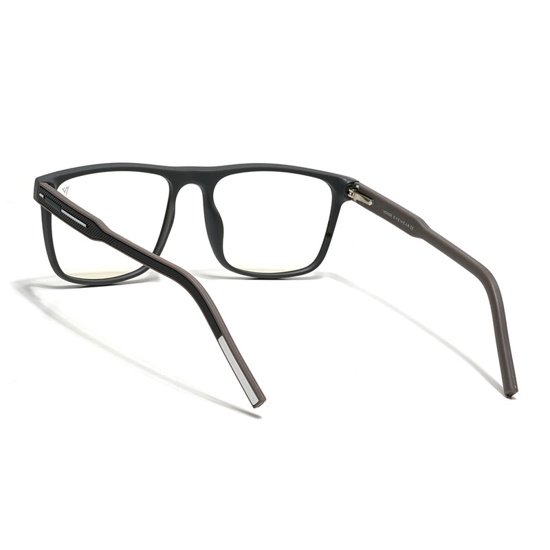 Voyage Rush Grey Square Eyeglasses for Men & Women (VG9002MG5418-C4)
