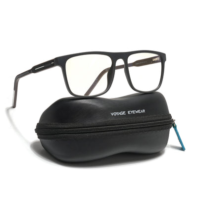 Voyage Rush Grey Square Eyeglasses for Men & Women (VG9002MG5418-C4)