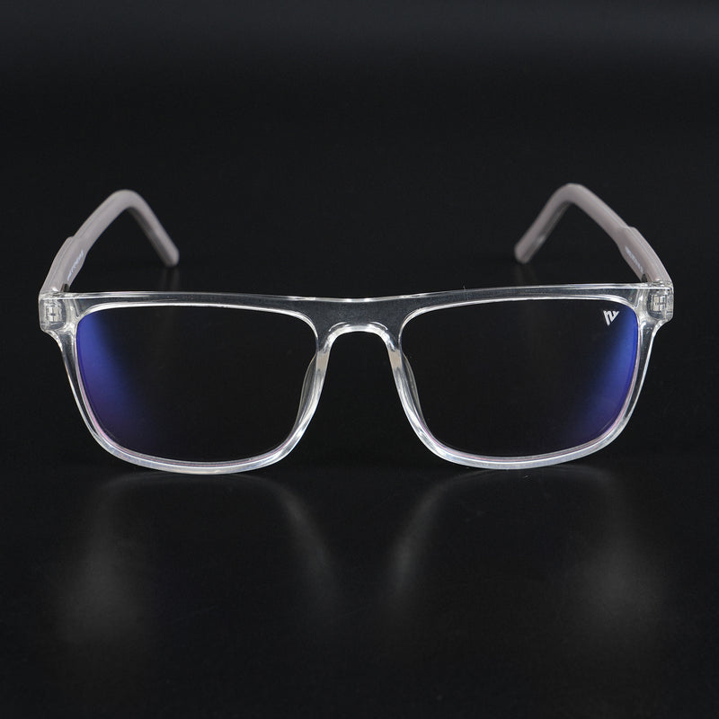 Voyage Rush Transparent Square Eyeglasses for Men & Women (VG9002MG5420-C6)