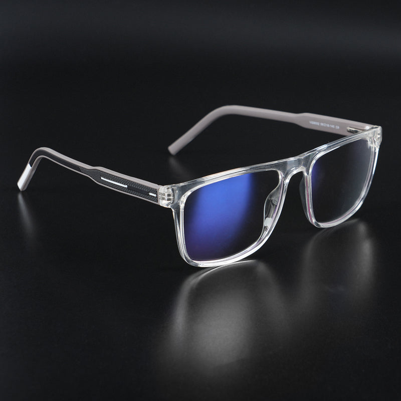Voyage Rush Transparent Square Eyeglasses for Men & Women (VG9002MG5420-C6)