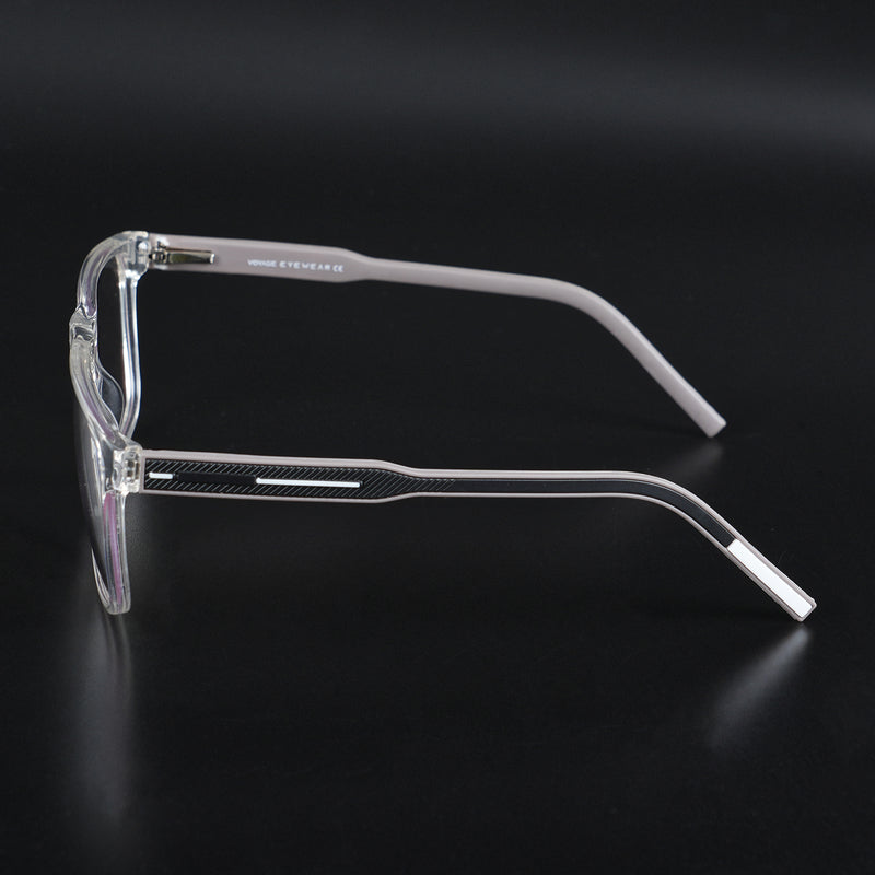 Voyage Rush Transparent Square Eyeglasses for Men & Women (VG9002MG5420-C6)