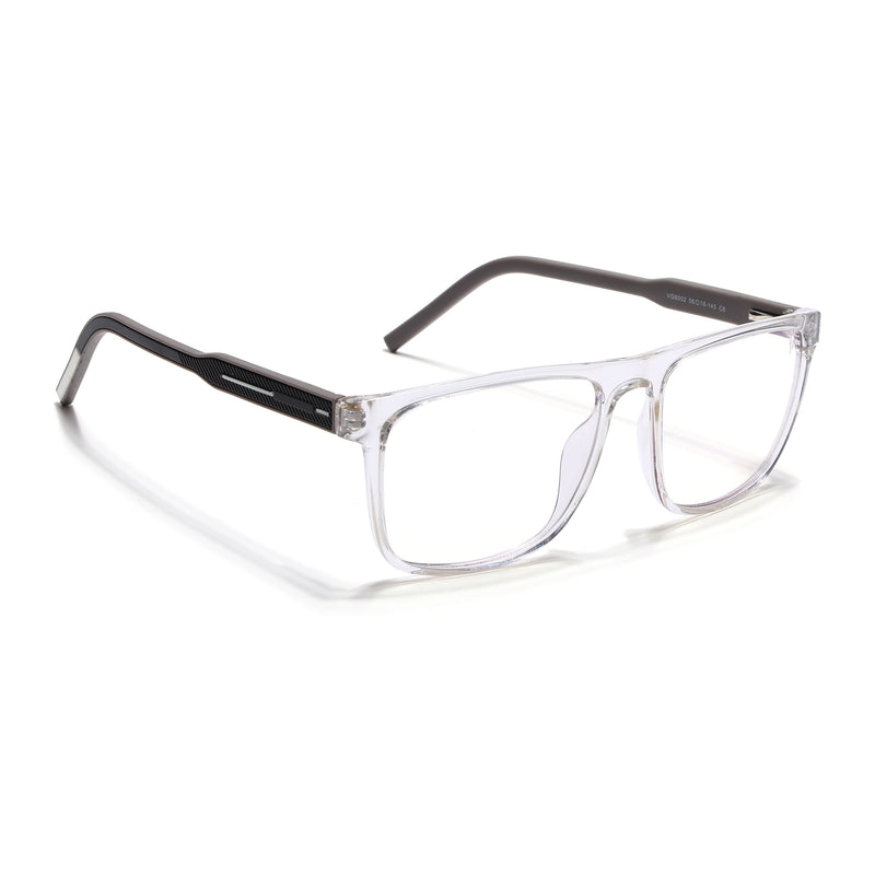 Voyage Rush Transparent Square Eyeglasses for Men & Women (VG9002MG5420-C6)