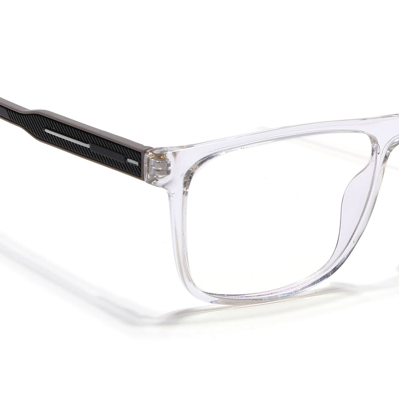 Voyage Rush Transparent Square Eyeglasses for Men & Women (VG9002MG5420-C6)