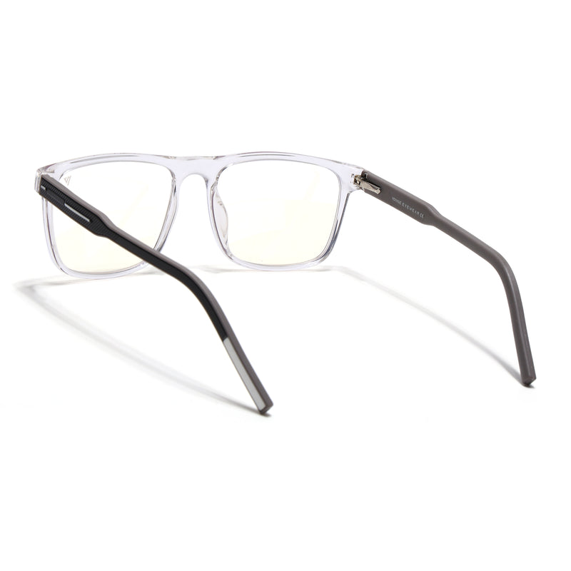 Voyage Rush Transparent Square Eyeglasses for Men & Women (VG9002MG5420-C6)