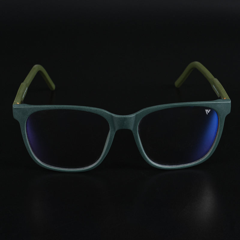 Voyage Rush Green Square Eyeglasses for Men & Women (VG9003MG5421-C1)