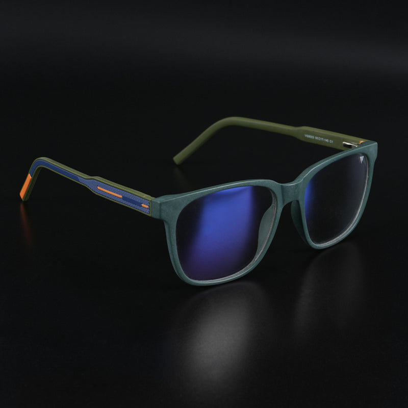 Voyage Rush Green Square Eyeglasses for Men & Women (VG9003MG5421-C1)