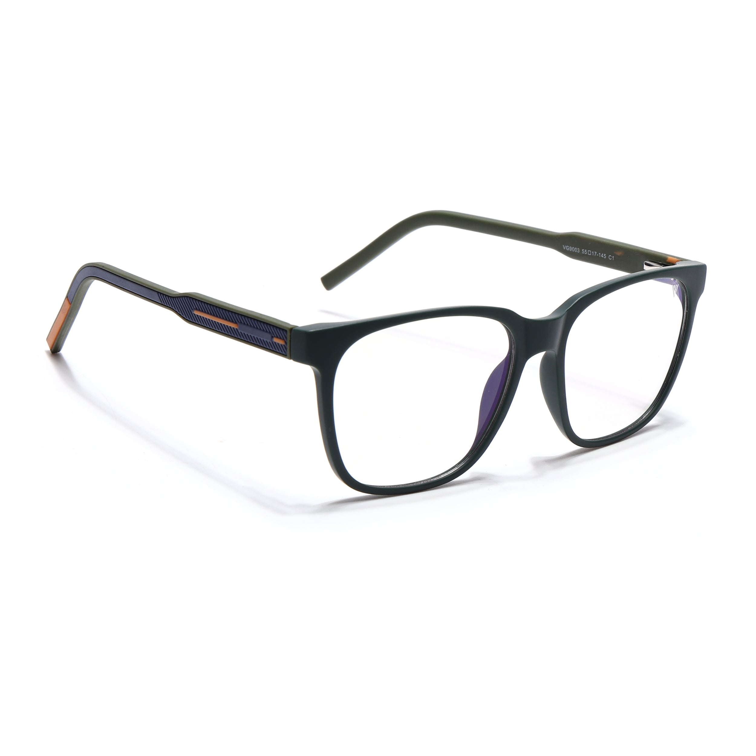Voyage Rush Green Square Eyeglasses for Men & Women (VG9003MG5421-C1)