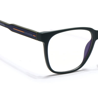 Voyage Rush Green Square Eyeglasses for Men & Women (VG9003MG5421-C1)