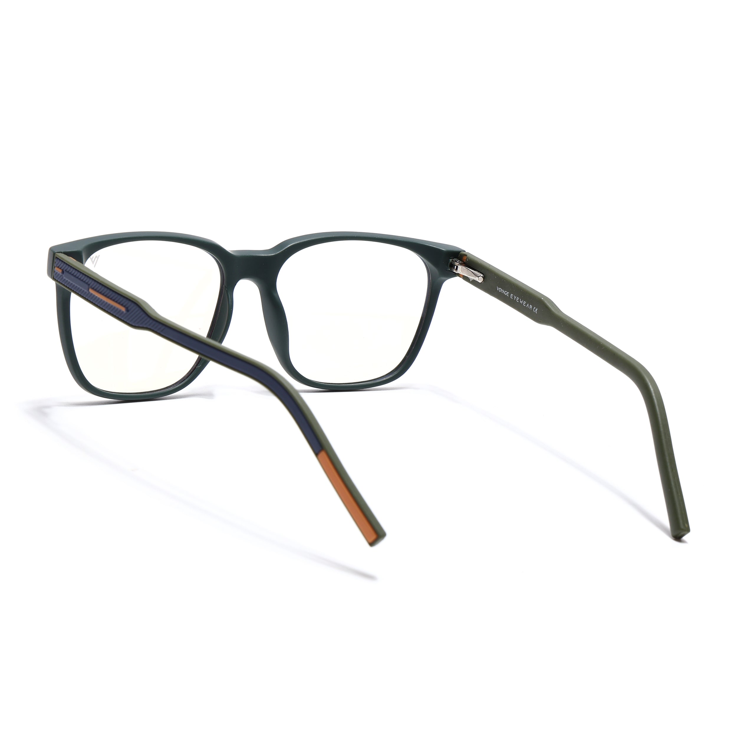 Voyage Rush Green Square Eyeglasses for Men & Women (VG9003MG5421-C1)