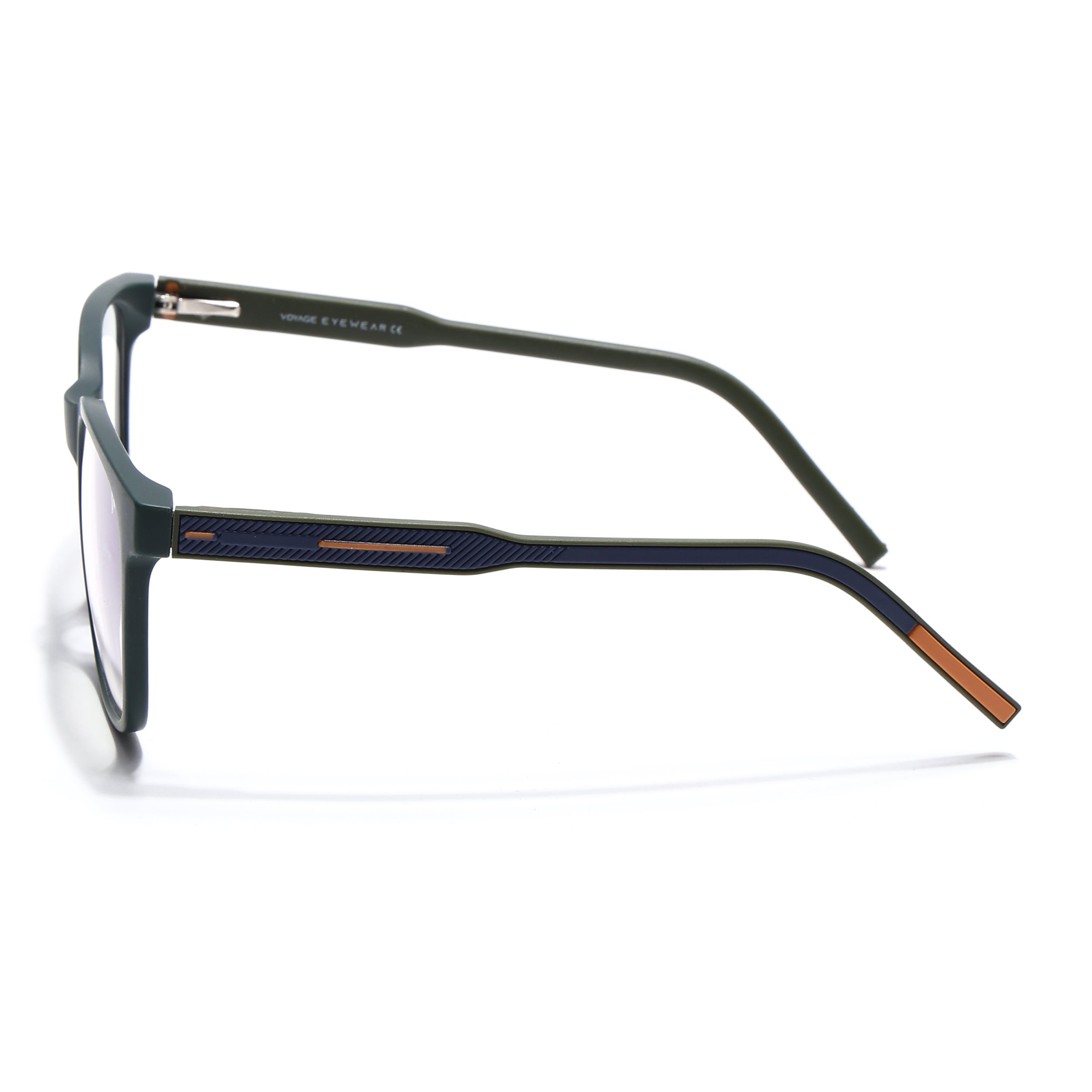 Voyage Rush Green Square Eyeglasses for Men & Women (VG9003MG5421-C1)