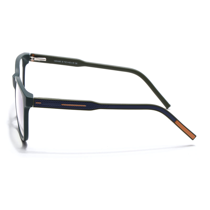 Voyage Rush Green Square Eyeglasses for Men & Women (VG9003MG5421-C1)