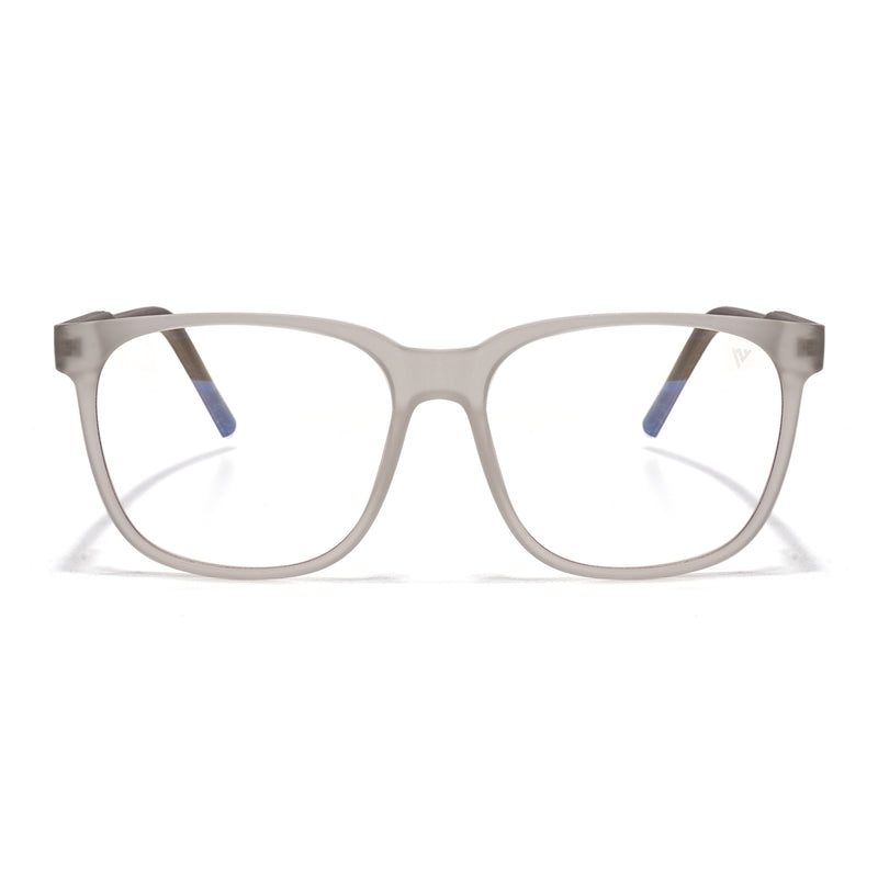 Voyage Rush Matt Transparent Square Eyeglasses for Men & Women (VG9003MG5422-C2)