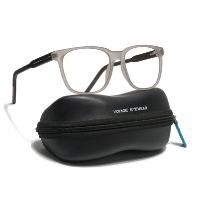 Voyage Rush Matt Transparent Square Eyeglasses for Men & Women (VG9003MG5422-C2)