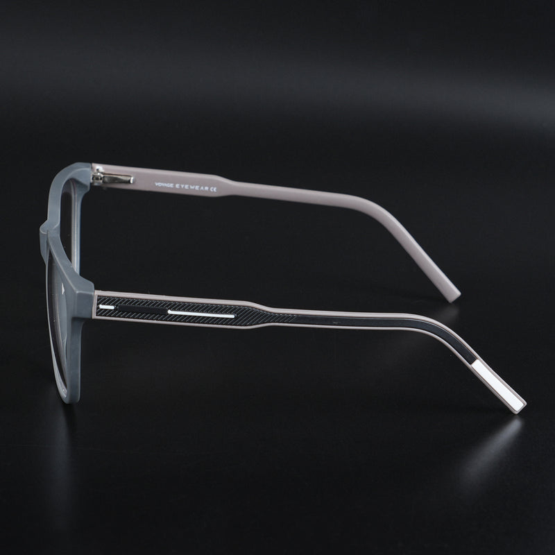 Voyage Rush Grey Square Eyeglasses for Men & Women (VG9003MG5424-C4)
