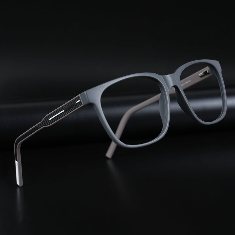 Voyage Rush Grey Square Eyeglasses for Men & Women (VG9003MG5424-C4)