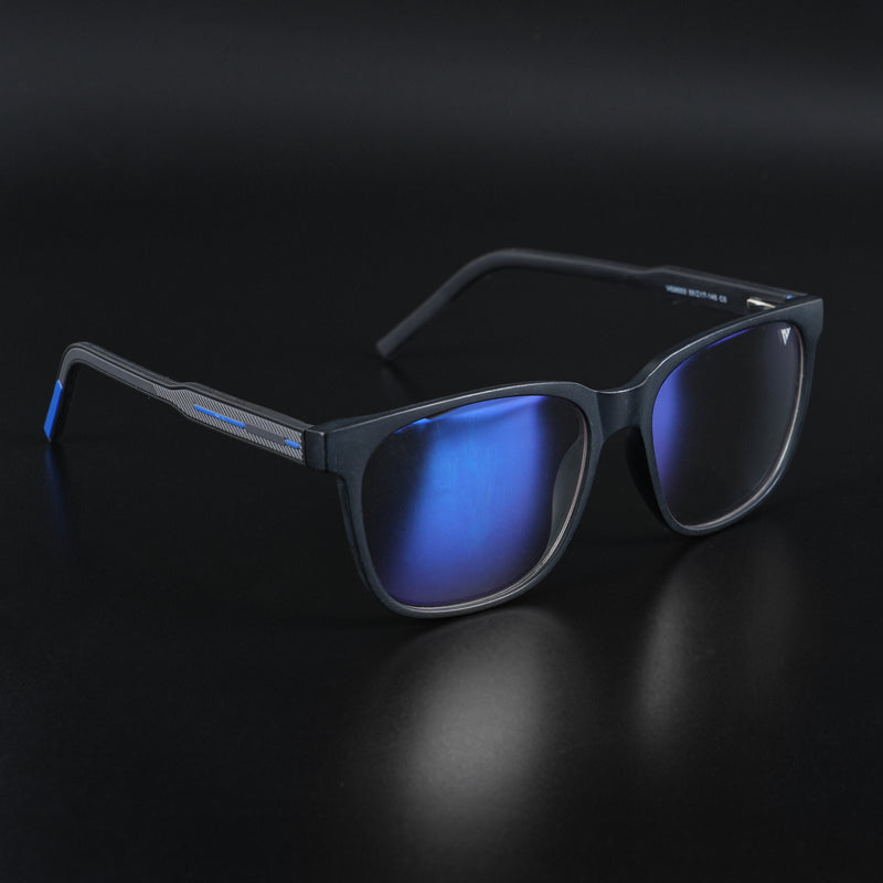 Voyage Rush Black Square Eyeglasses for Men & Women (VG9003MG5425-C5)