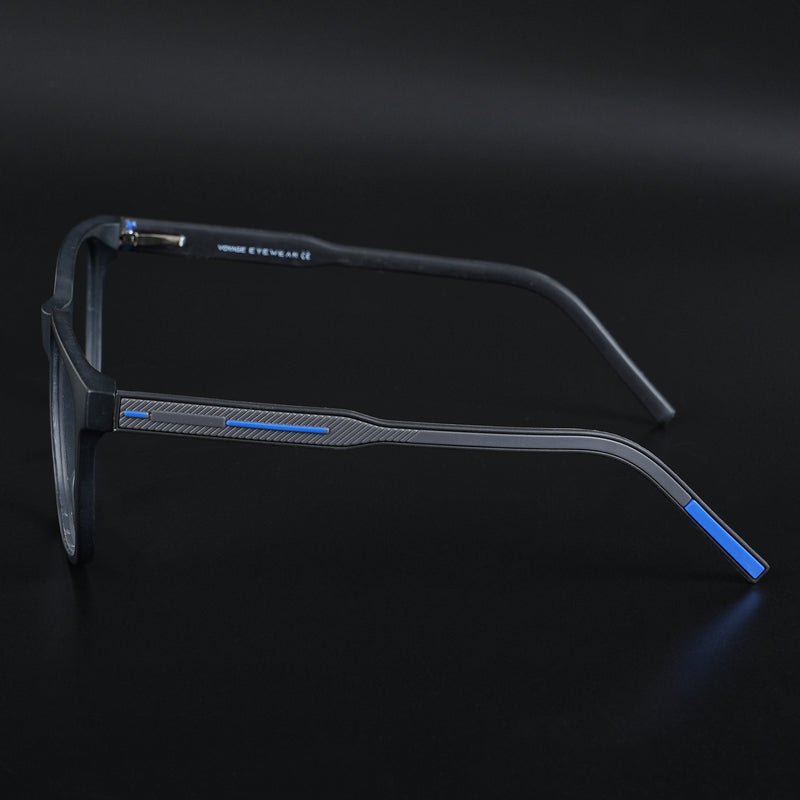 Voyage Rush Black Square Eyeglasses for Men & Women (VG9003MG5425-C5)